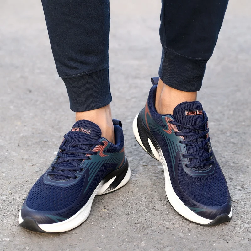 Bacca Bucci Blue Carbon High Abrasion Rubber Outsole Shoes for Men | Best Price UAE